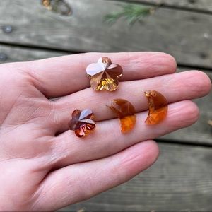 Swarovski Crystal Prism Sun Catcher Beads  Moons & Flowers NWOT